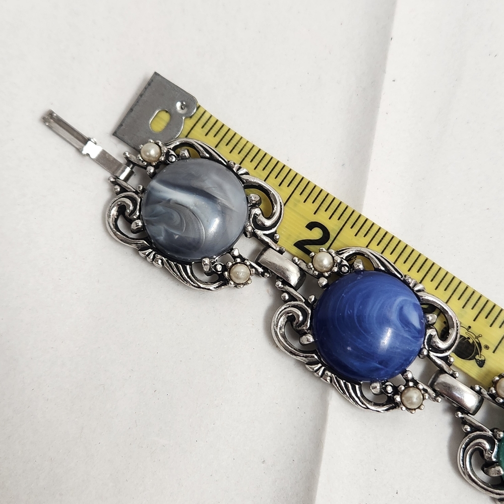 Vintage Retro CHUNKY silver Bracelet 😍 - Picture 5 of 7